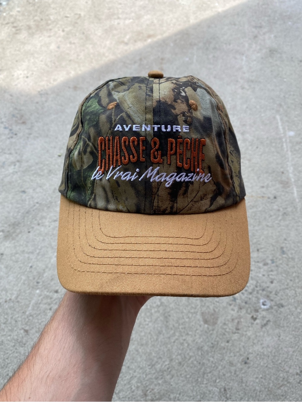 Vintage Adventure Camo Adjustable Cap